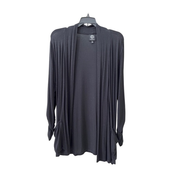 Bobeau black open cardigan with pockets size small - Picture 1 of 6